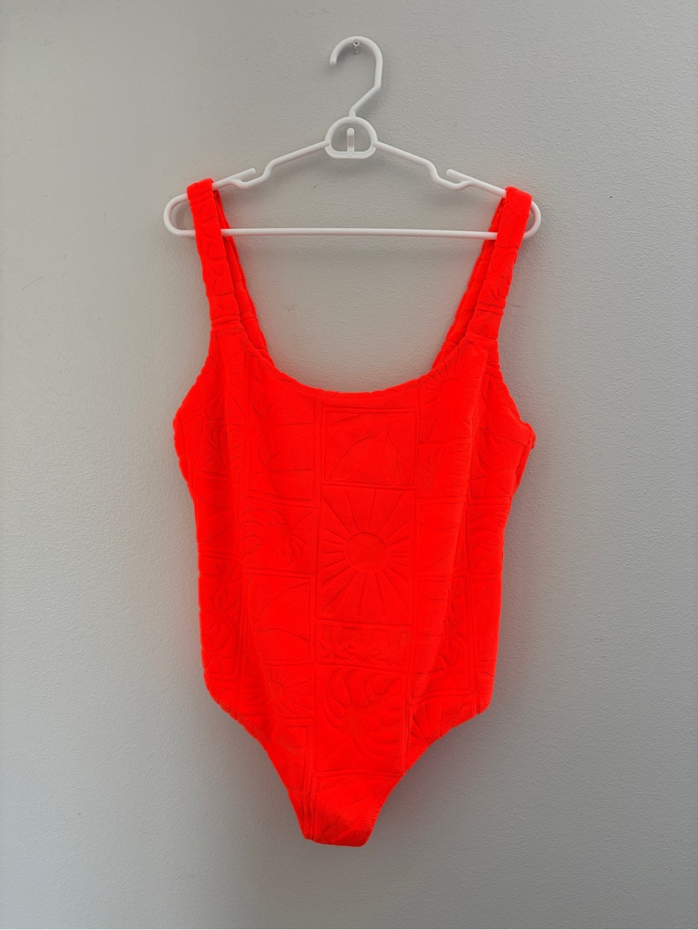 Rip curl swimsuit Santorini terry one piece bright orange XL